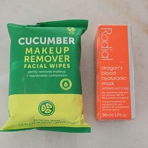 Rodial Dragon's Blood Hyaluronic Mask - Cucumber Makeup Remover Facial Wipes